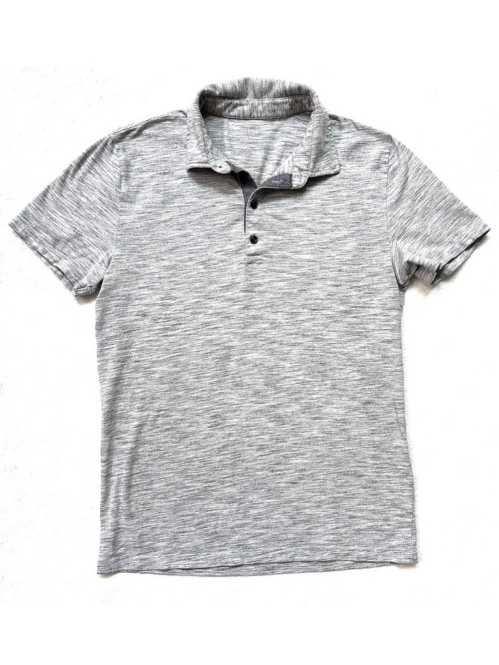 Express Heathered Gray Polo Shirt Size S